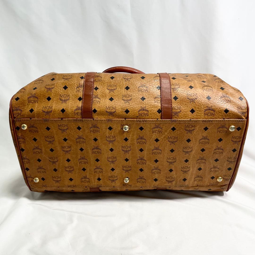 MCM ボストンバッグ 2way ヴィセトス柄 レザー 大容量 旅行バッグ ロゴ