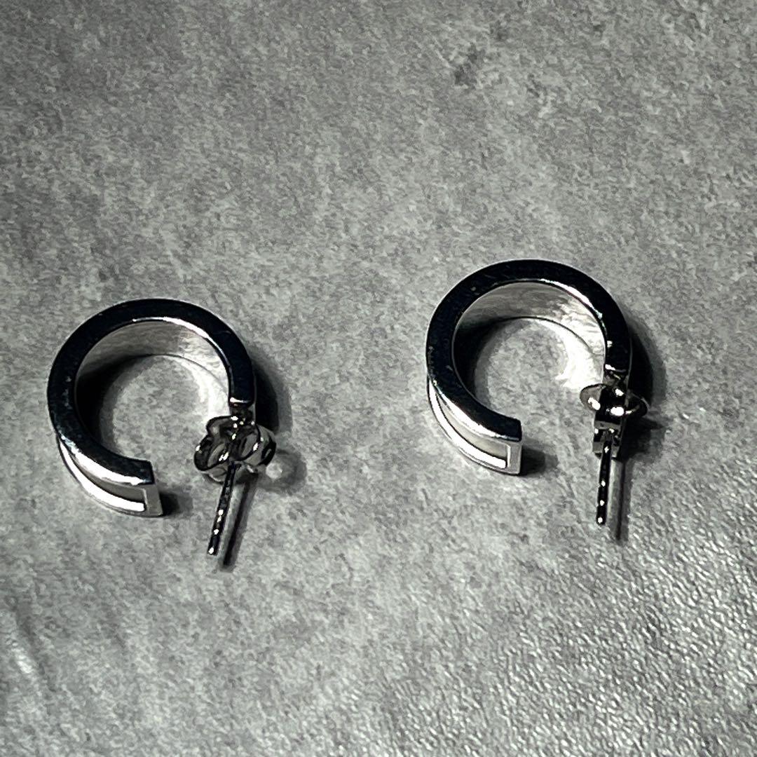 超希少　DIESEL ディーゼル メンズ 両耳用 フープピアス 925刻印有り