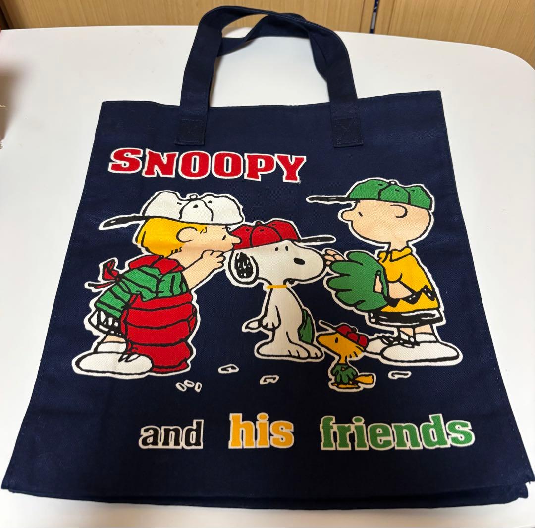 ファミリア トートバッグ スヌーピー peanuts レッスンバッグ