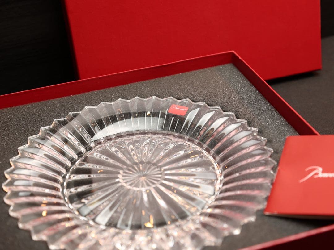 【未使用品】 Baccarat ミルニュイ プレート 約21cm