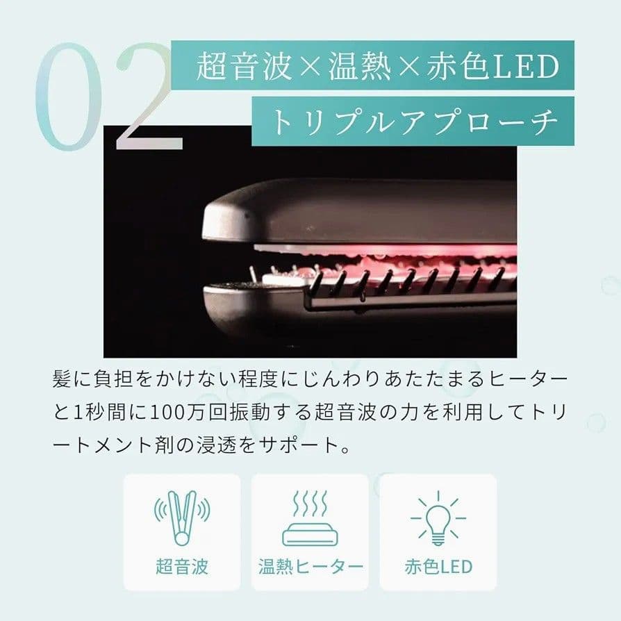 YAMAN ヘアアイロン HC-21B 超音波トリートメントシャインプロ