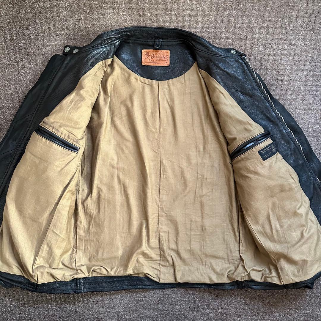 ルードギャラリー　ブラックレベル　アロー　レザージャケット　シングル　大人気　M