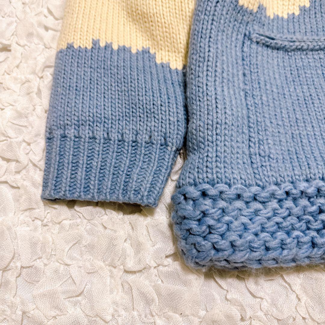 Jesus Canvas カウチンニット　肉厚　セーター　メープルボタンシロクマ