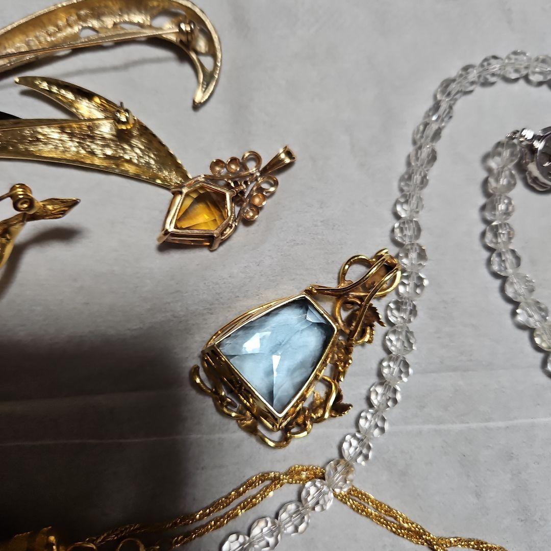 ヴィンテージ　ブローチ　トップ　ネックレス