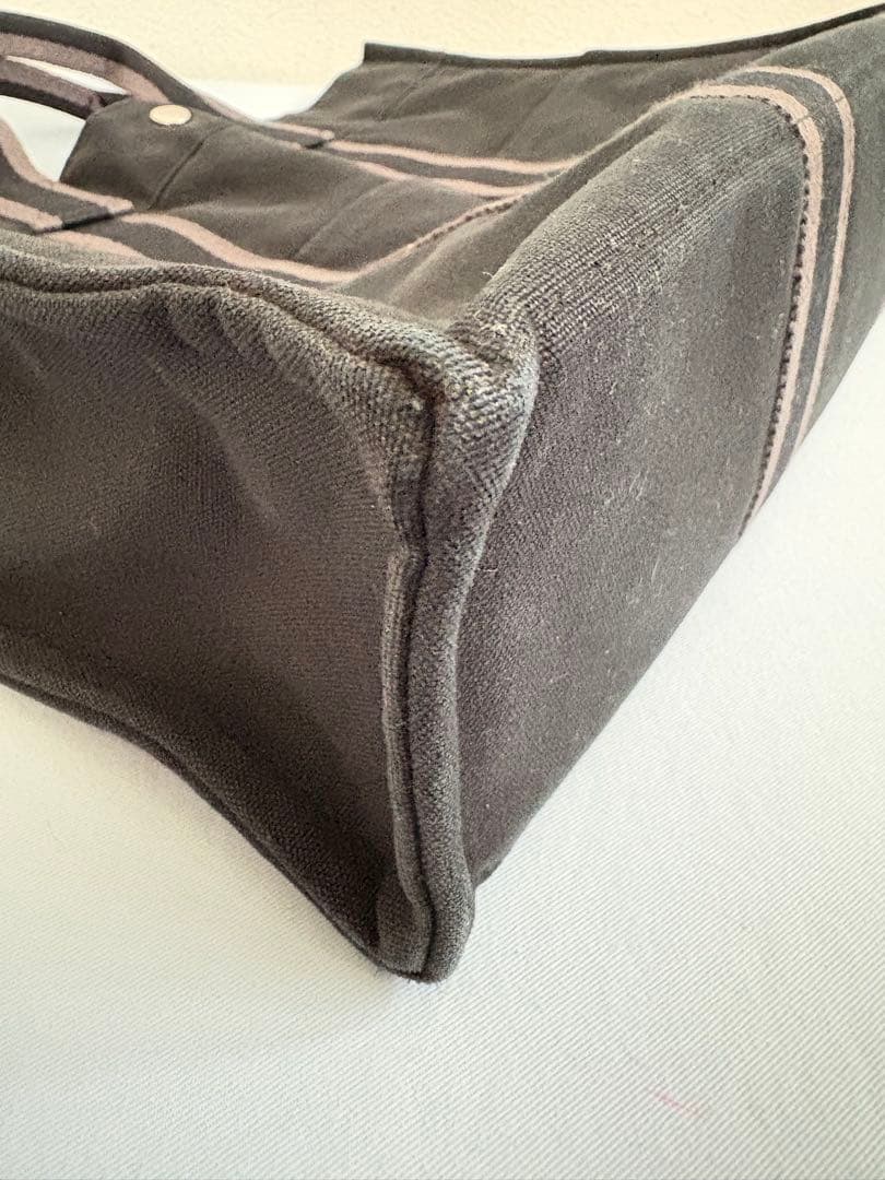 HERMES フールトゥMMキャンパスブラック トートバッグ