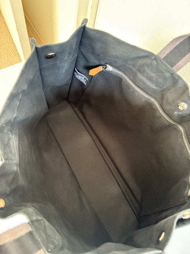 HERMES フールトゥMMキャンパスブラック トートバッグ