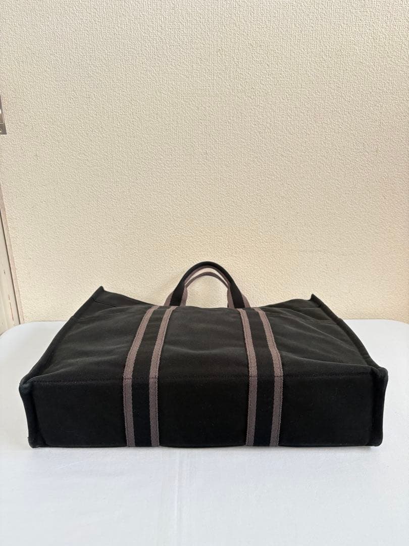 HERMES フールトゥMMキャンパスブラック トートバッグ