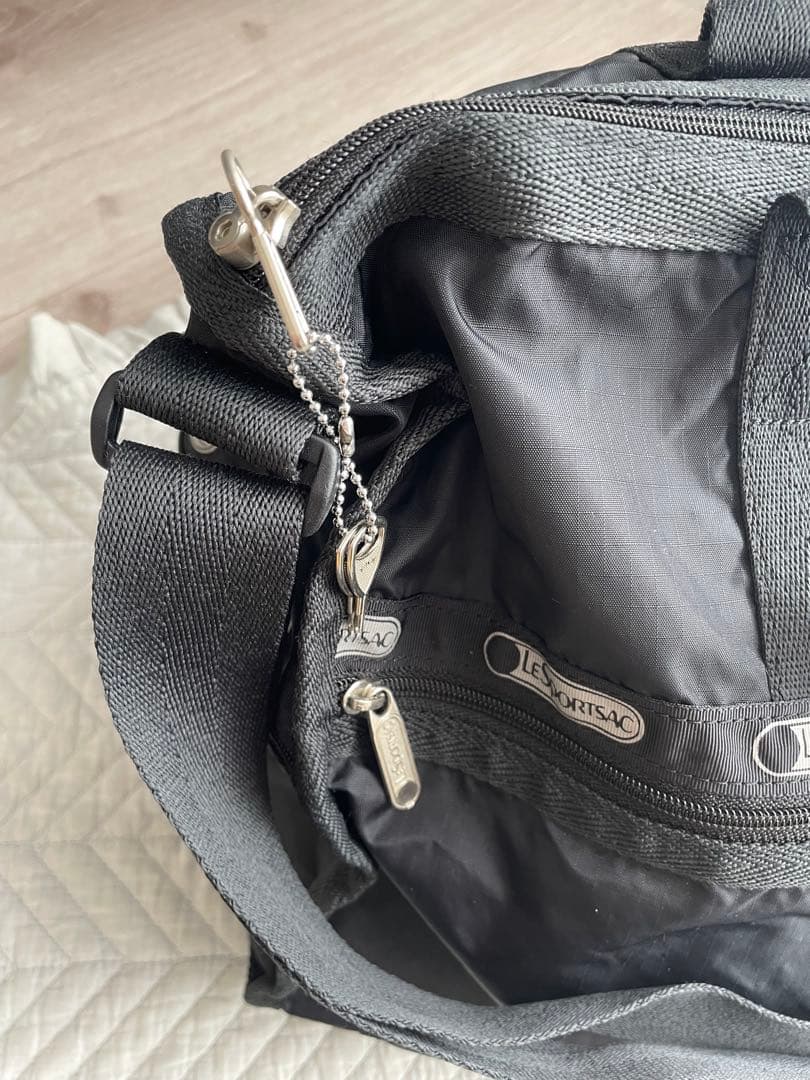 LeSportsac レスポートサック ボストン 2WAY ミディアム 黒