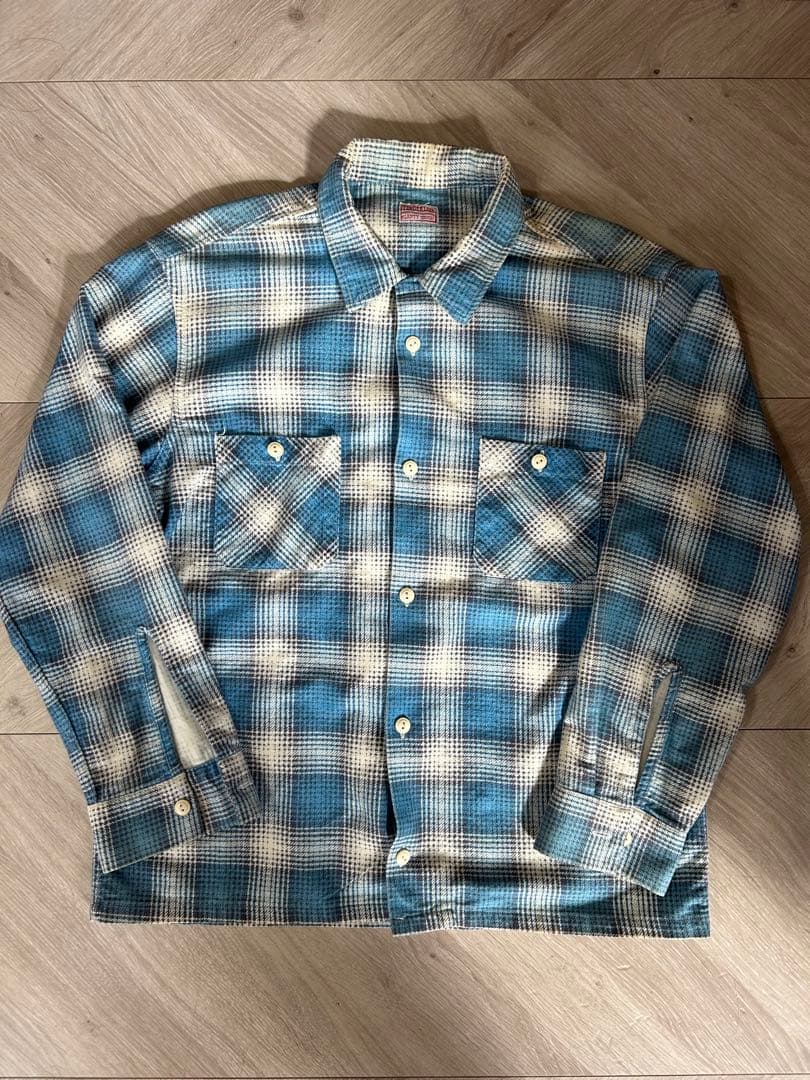 テンダーロイン　プリントネルシャツ　M