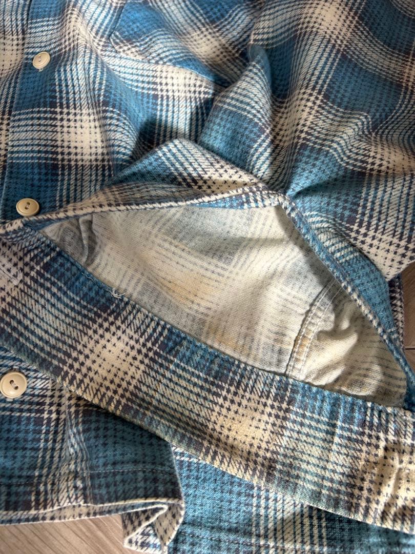 テンダーロイン　プリントネルシャツ　M