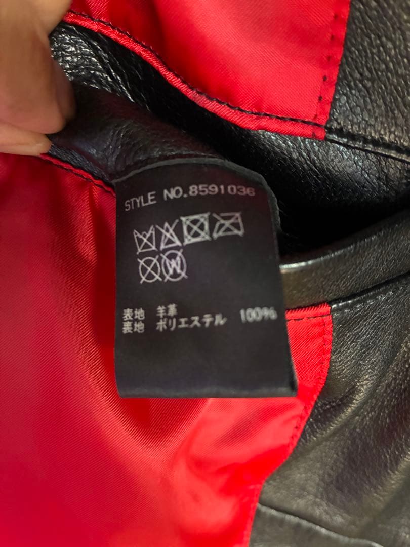 セミダブルライダースジャケット XL