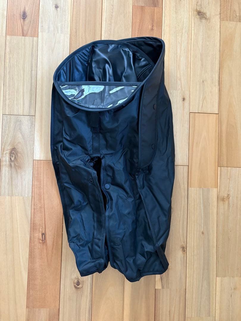 ギュット用レインカバー NAR194グレー×ブラック　前用