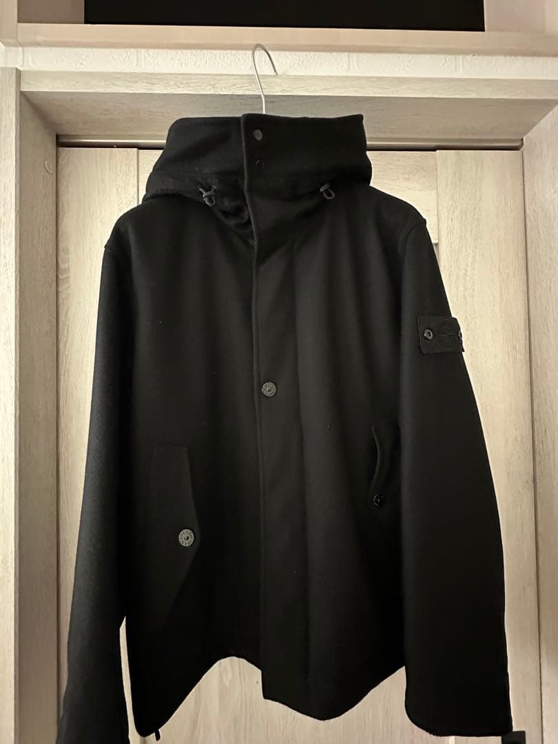 ジャケット・アウター WOOL NYLON FLANNEL_STONE  GHOST