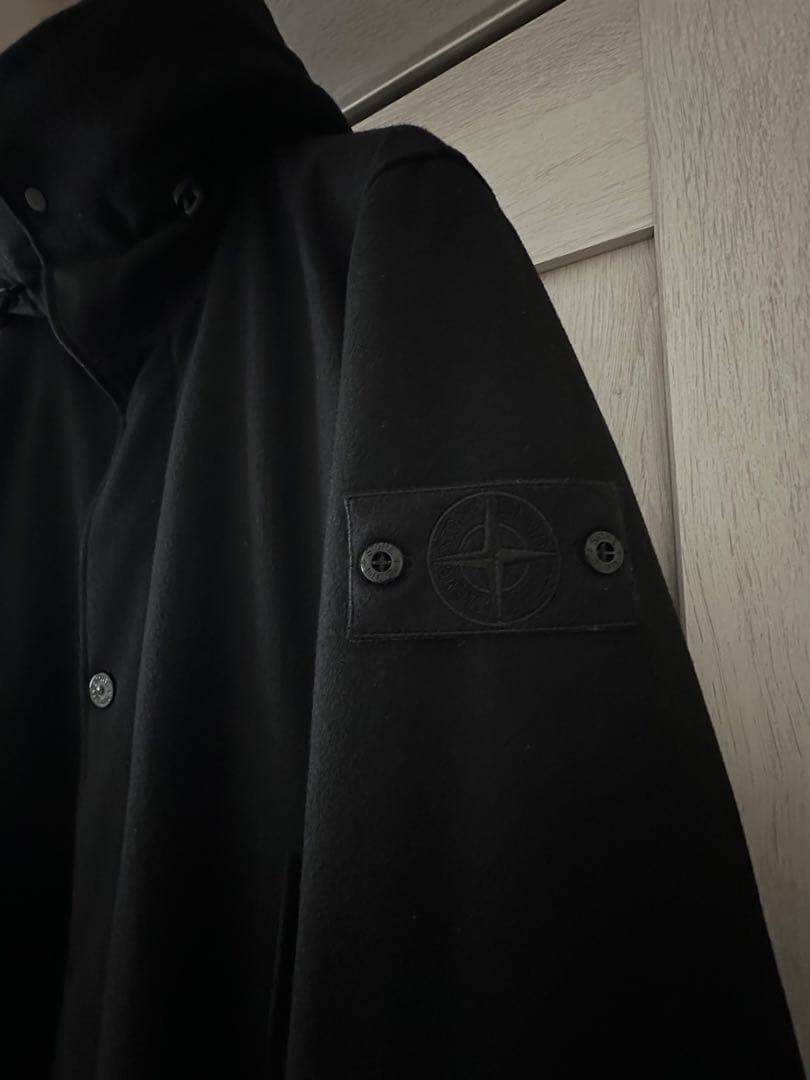 ジャケット・アウター WOOL NYLON FLANNEL_STONE  GHOST