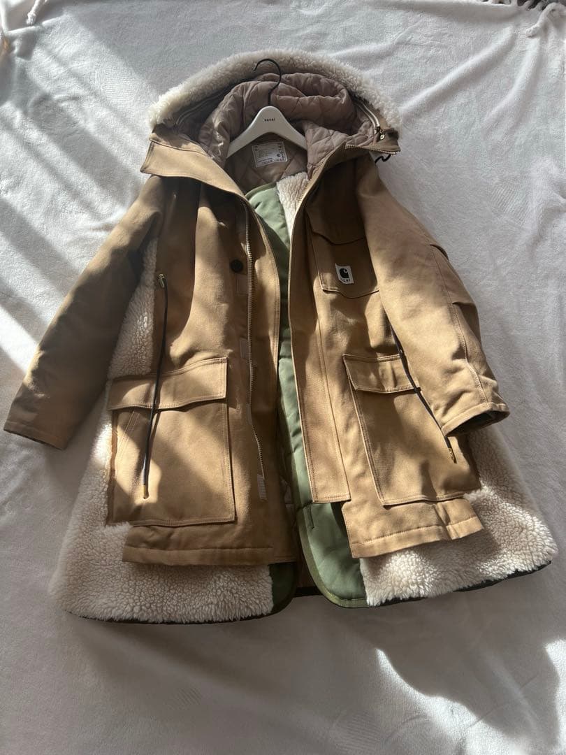 本物・sacai x Carhartt WIP Canvas Parka