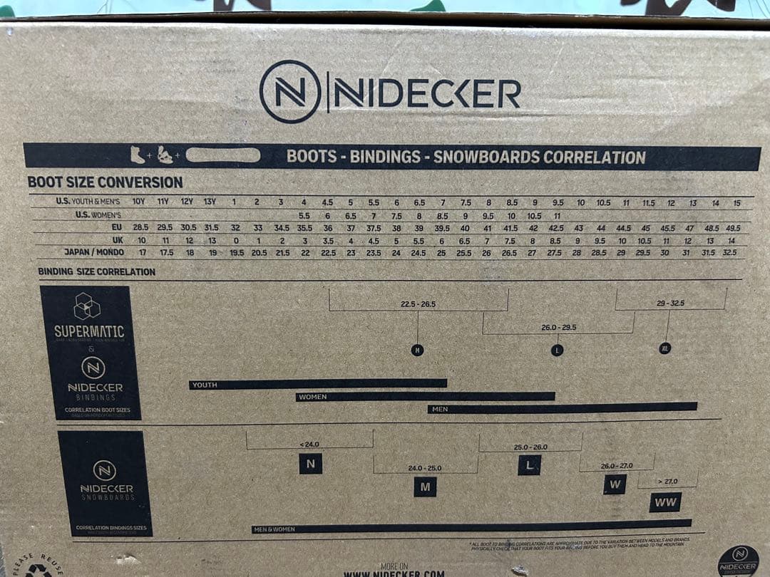 中古品　Nidecker Supermatic ビンディング L