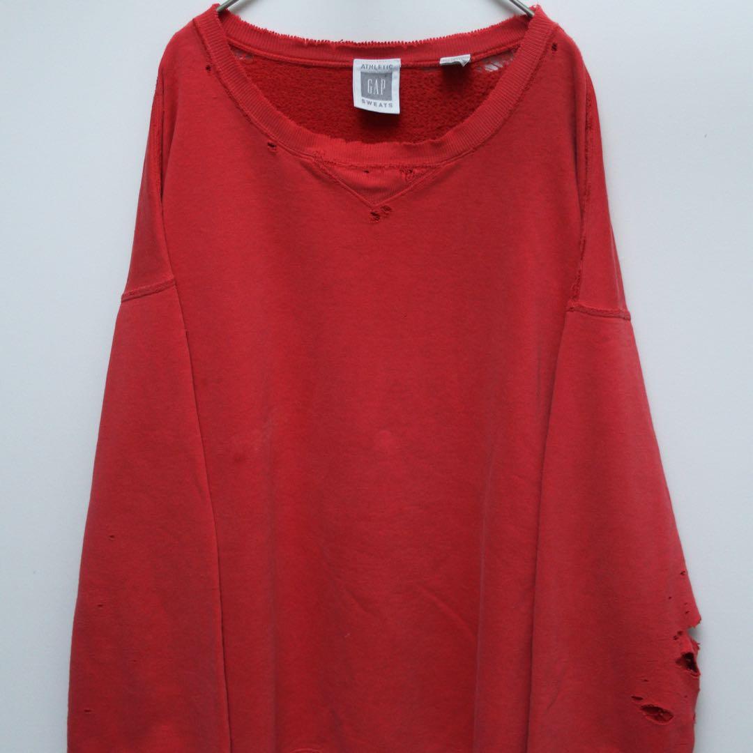 トップス 90s OLD GAP faded cotton sweat shirt