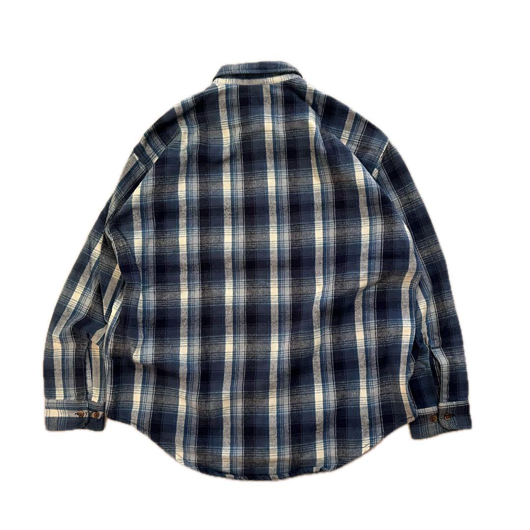 た*)様 90s/ST.JOHNS BAY/USA製/L/ネルシャツ/BIG M