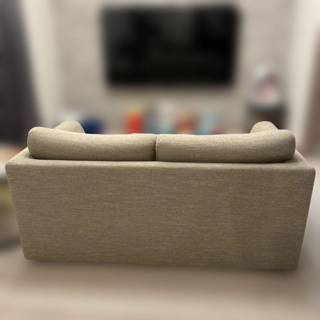 ニトリ　ベージュ 2人掛けソファ