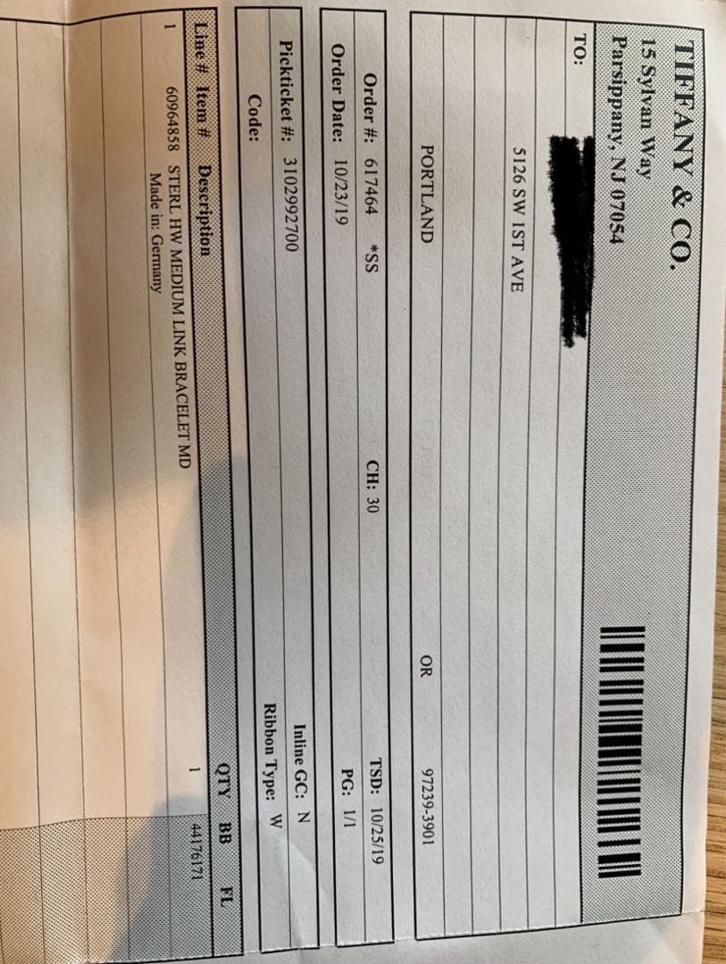 tiffany hardwear スモール　ブレスレット