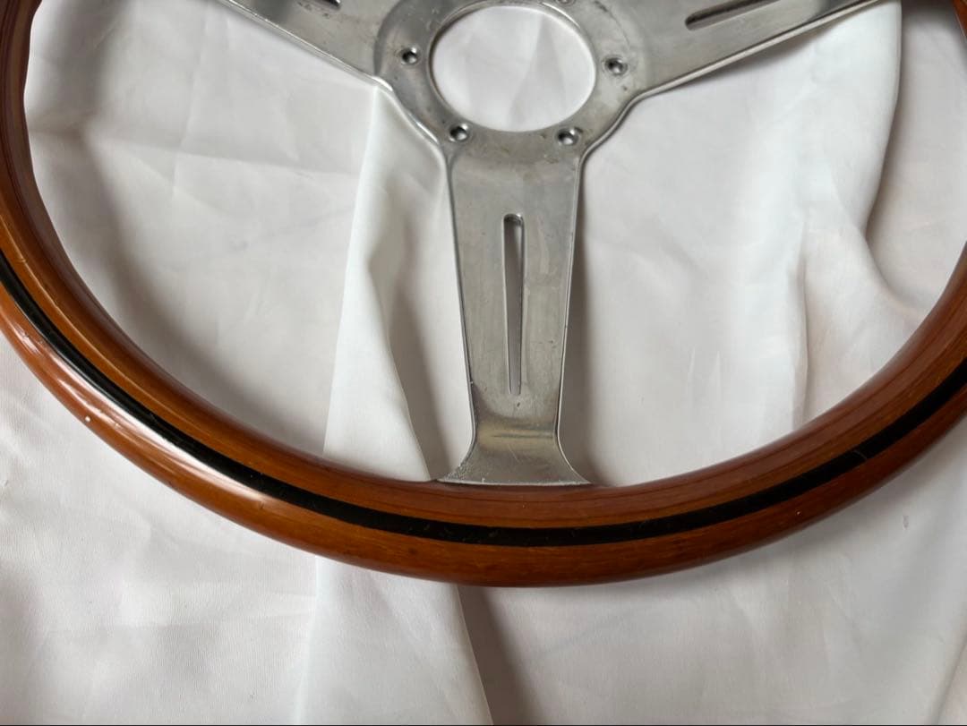 ド*ド様 ウッドステアリングホイール 3スポーク 本体　ボスセット