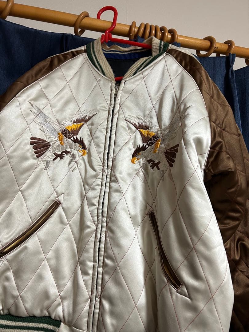 ⭐︎値下げ⭐︎テーラー東洋 スカジャン 舞妓 虎 M18484 黒 ブラウン 中綿