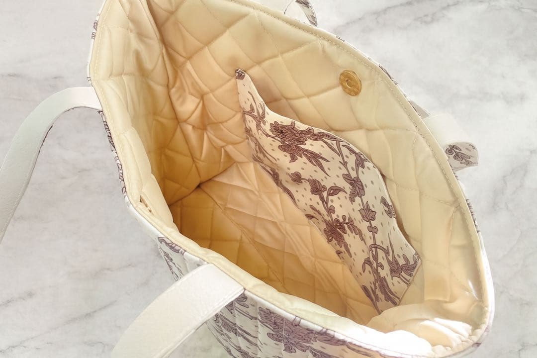 【リマ様】リバティ　アレキサンダーマーブル　マロバニ　キルトバッグ　Lサイズ