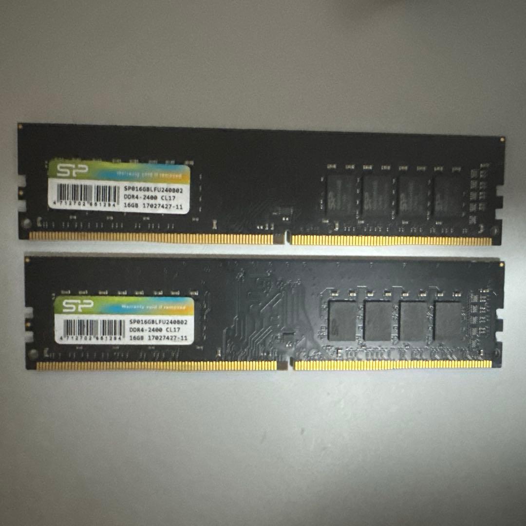 メモリ DDR4 SP016GBLFU240B02 32GB 16GB x 2枚