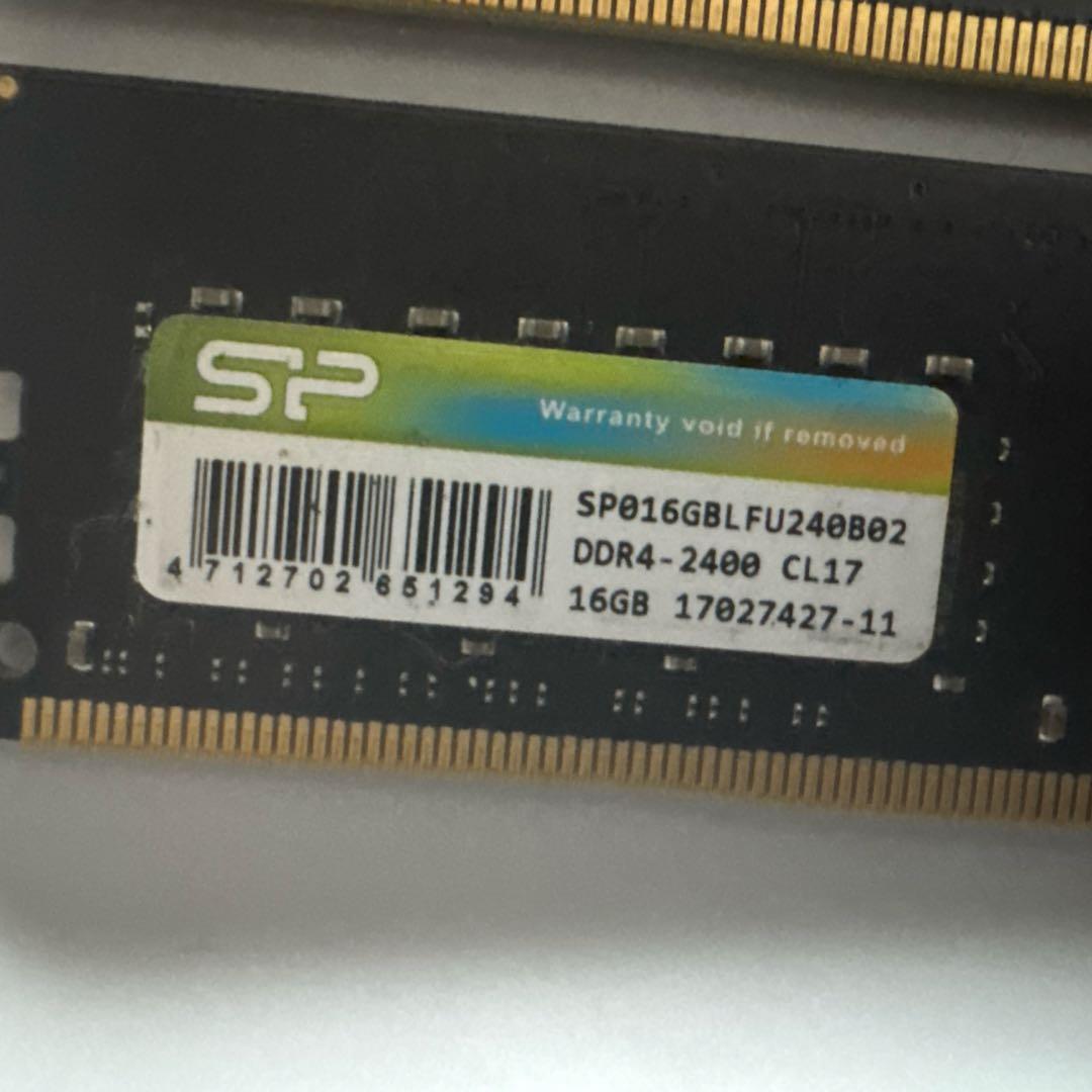 メモリ DDR4 SP016GBLFU240B02 32GB 16GB x 2枚
