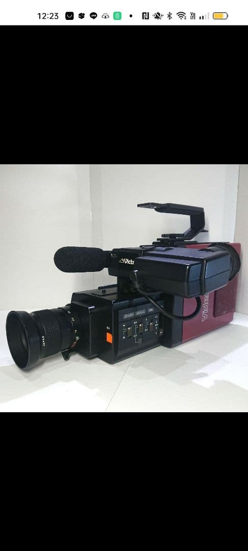 【昭和レトロ】ビデオカメラ GR-C1 ビクター ケース付き
