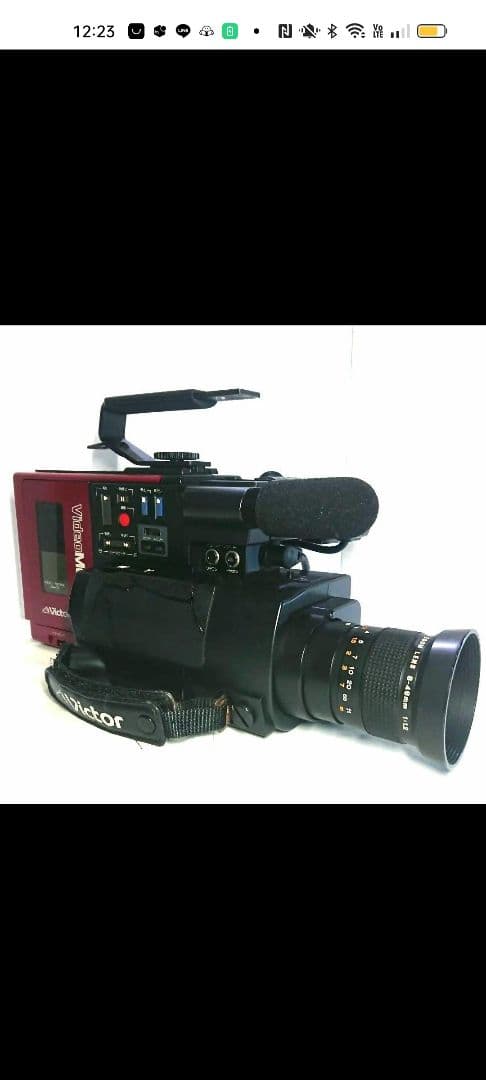 【昭和レトロ】ビデオカメラ GR-C1 ビクター ケース付き