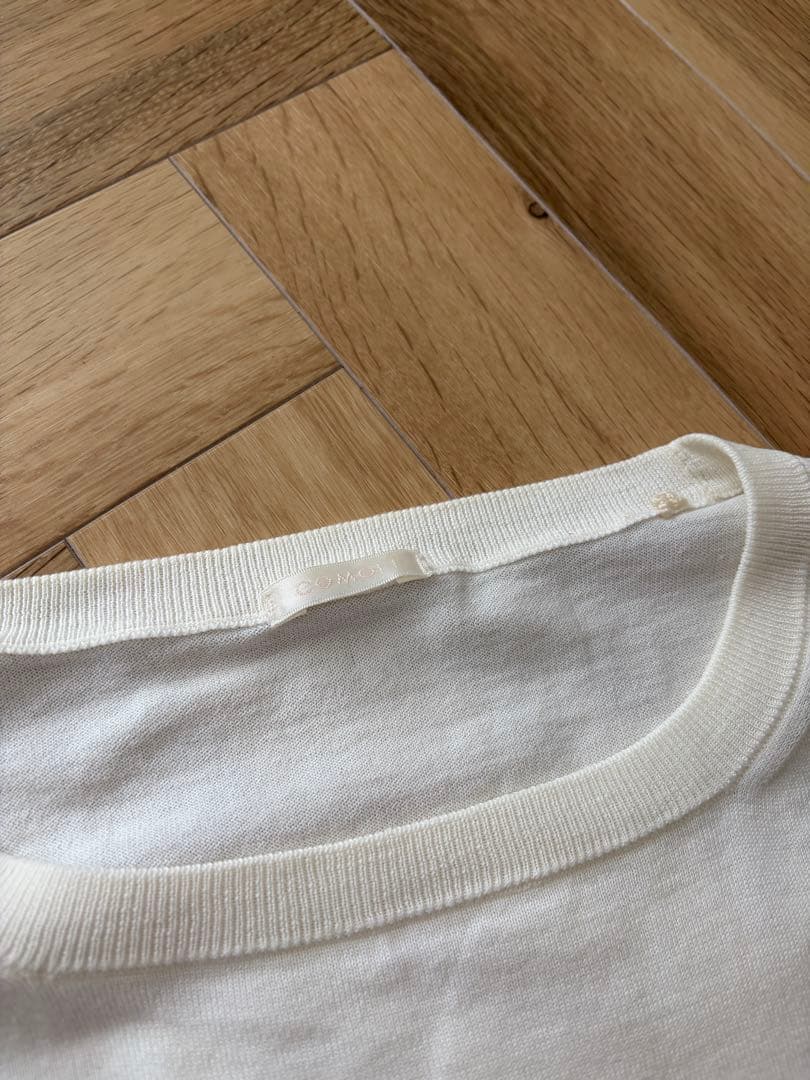 試着のみ　21ss COMOLI コモリ　18Gクルーネックニット　フリーサイズ