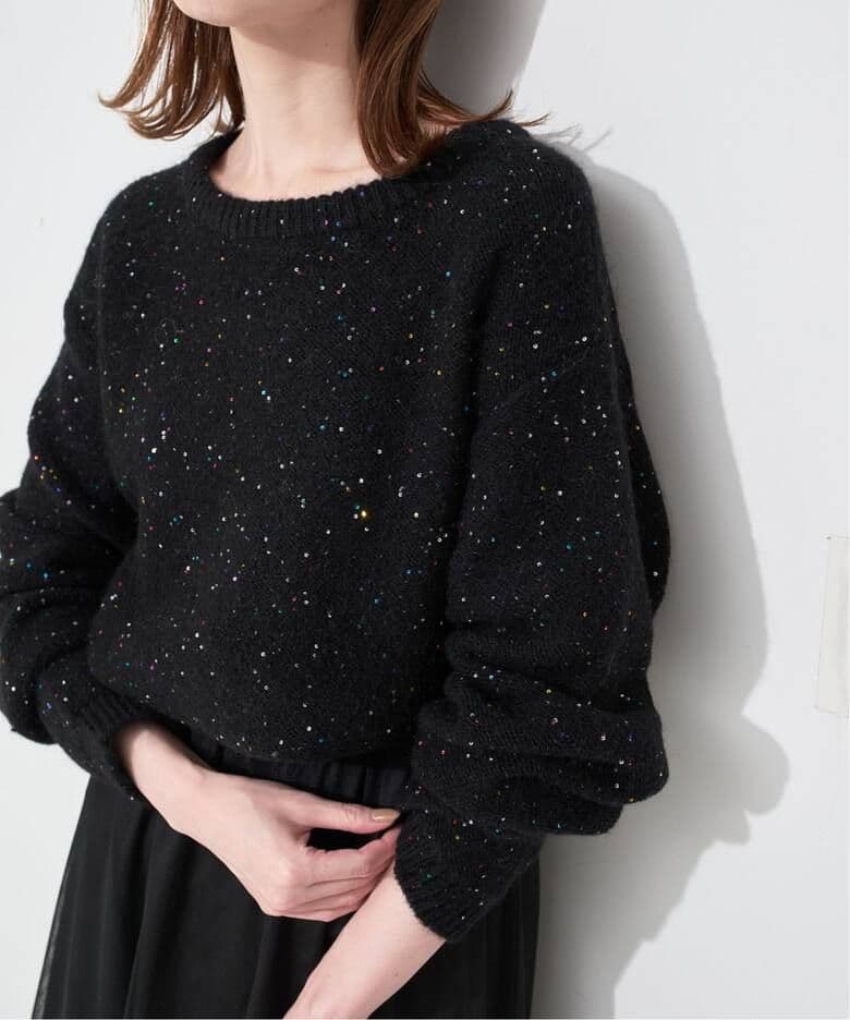 SLOBE IENAスローブイエナ今季大人気完売フラワースパンコールニット