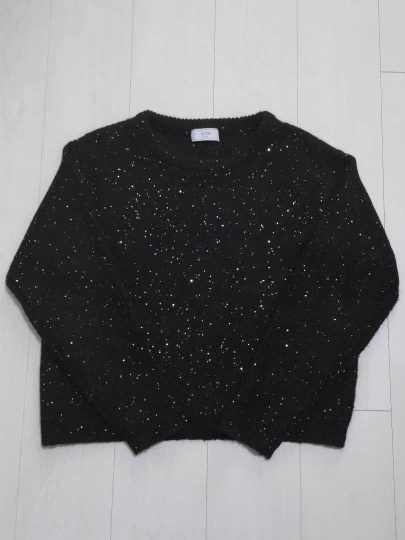 SLOBE IENAスローブイエナ今季大人気完売フラワースパンコールニット