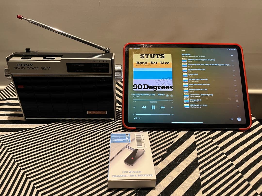 ○SONY ICF-110ラジオをBluetoothスピーカー化