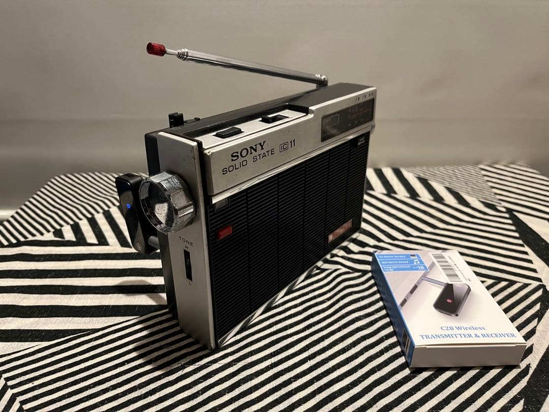 ○SONY ICF-110ラジオをBluetoothスピーカー化