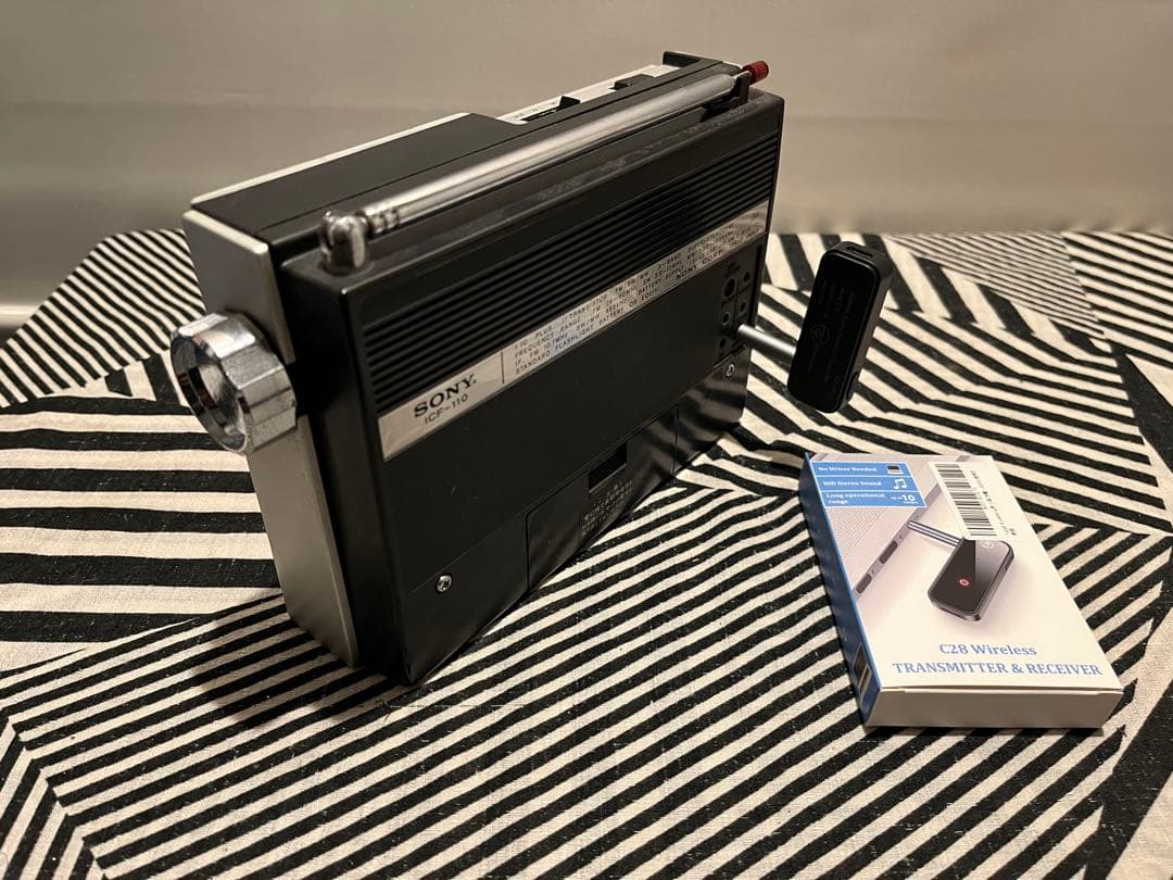 ○SONY ICF-110ラジオをBluetoothスピーカー化