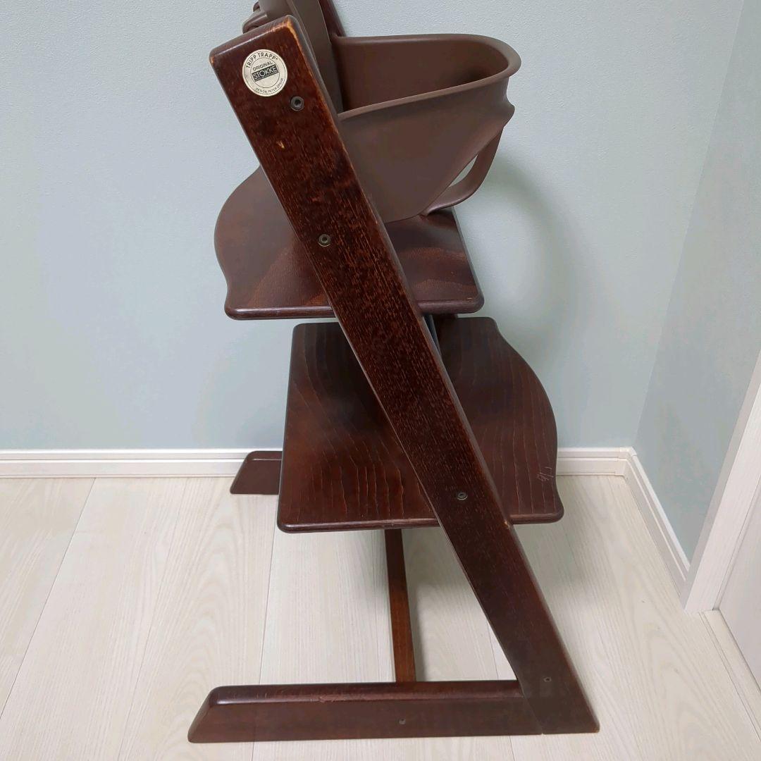 【ベビーセット付き】ストッケ トリップトラップ ブラウン ベビーチェア