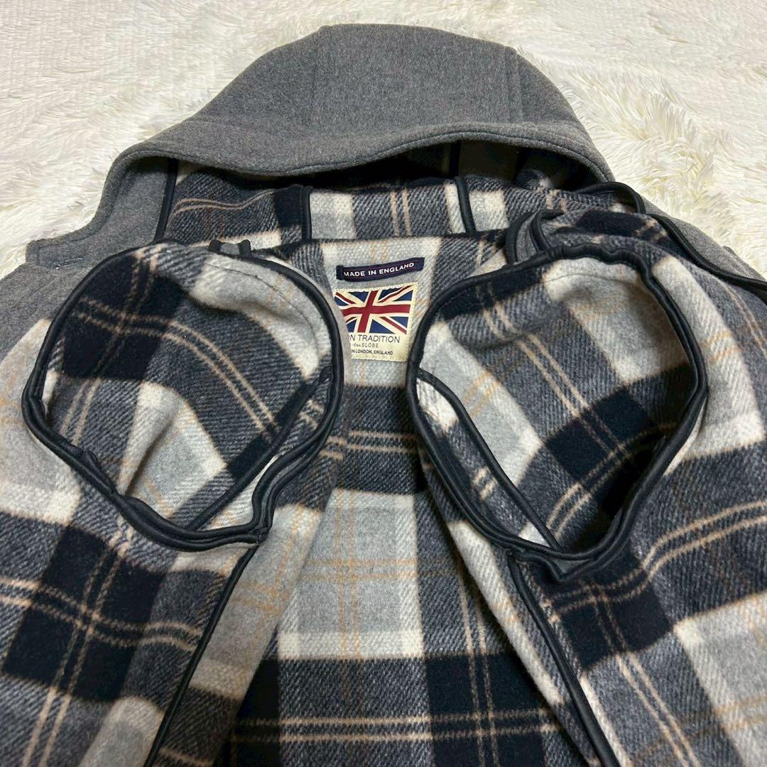 美品 ロンドントラディション スローブイエナ ダッフルコート 36 裏地チェック