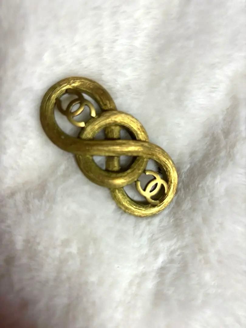 CHANEL シャネル ブローチ ダブルマーク ダブル メタル