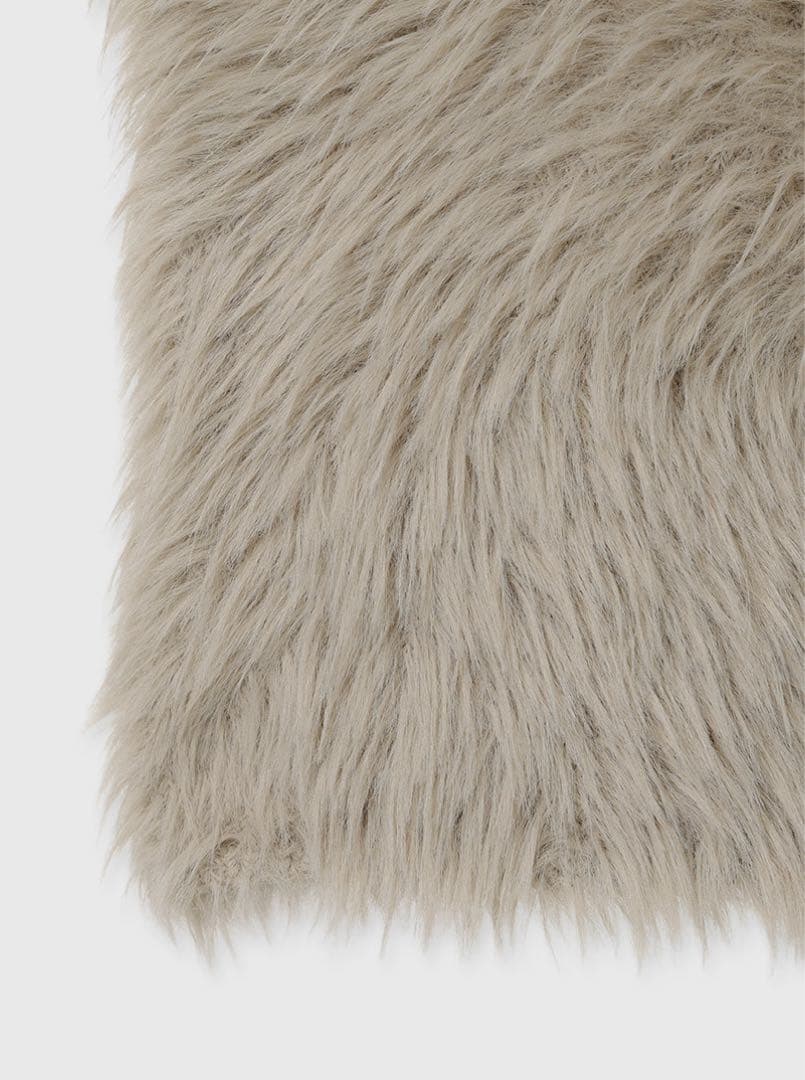 新品未使用 ファーライク ノースリーブニットトップス