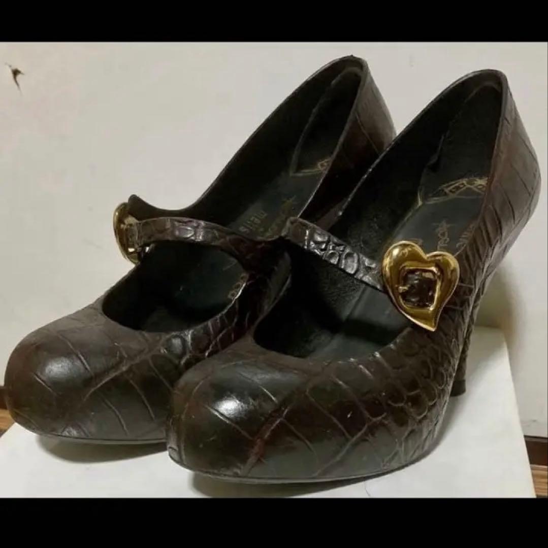 Vivienne Westwood ×メリッサ　クロコ調ハイヒール　23.5cm