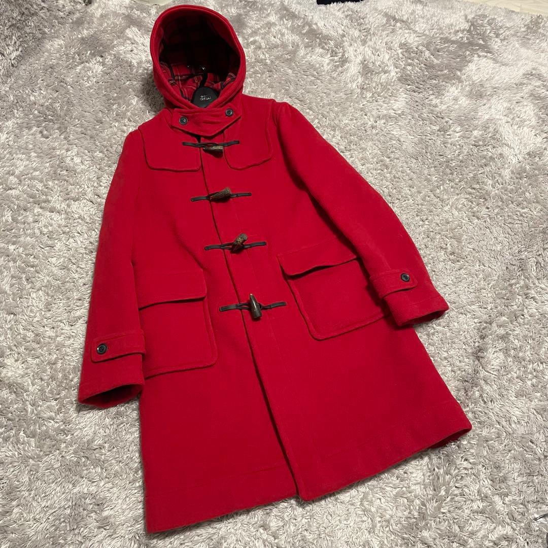 極美品　ロンドントラディション ダッフルコート 赤　サイズ38