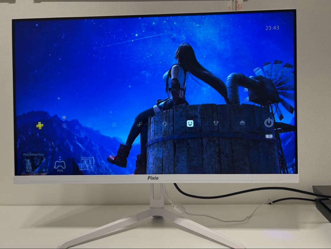 Pixio ホワイト モニター 本体　23.8インチ