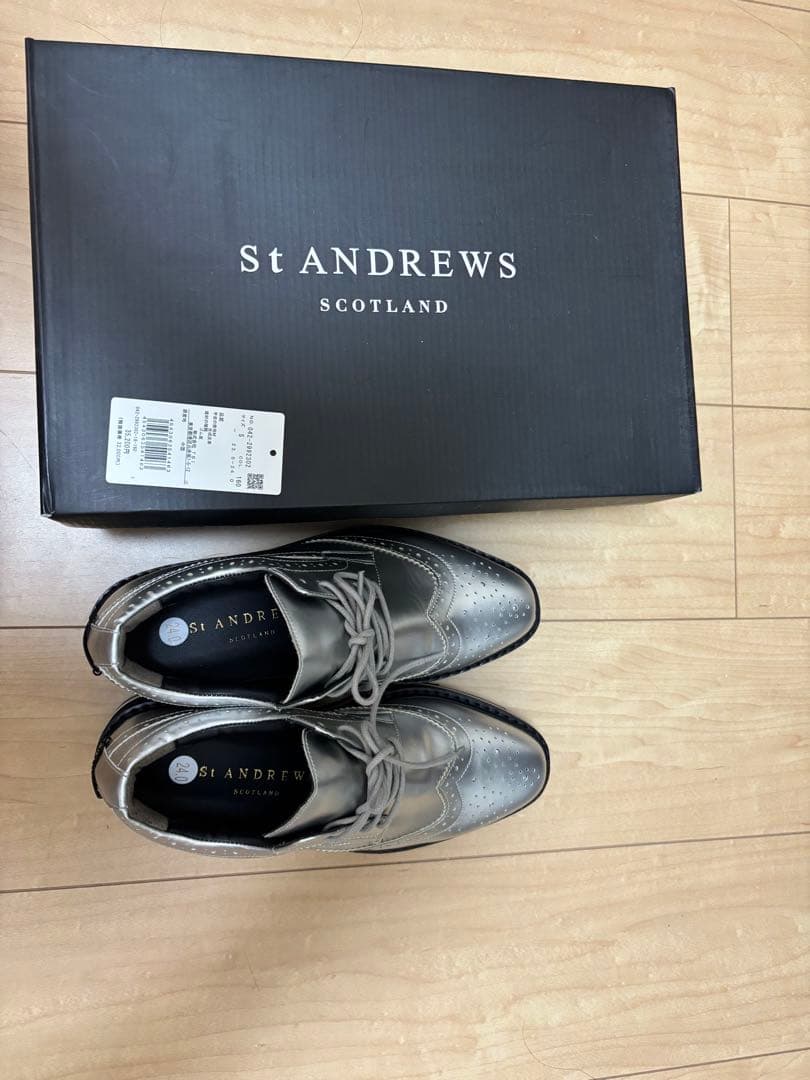 S. ANDREWS ゴルフシューズ 24.0cm シルバー