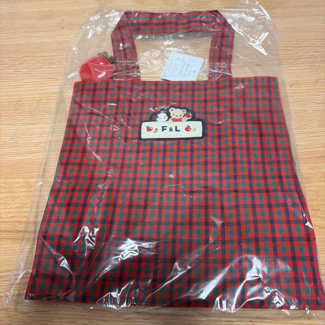 新品♡familiar ファミリアチェックトートバック