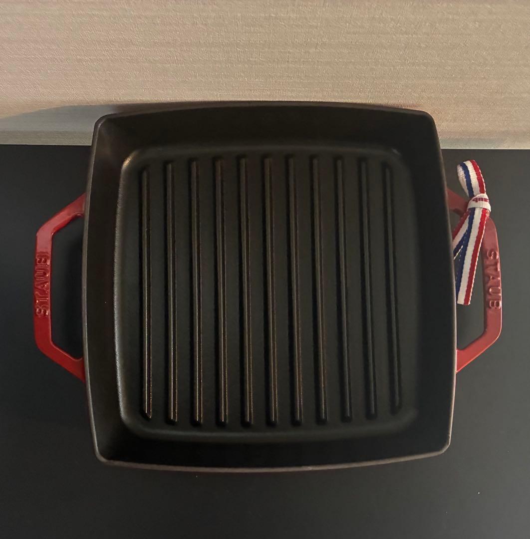ストウブ　STAUB グリルパン　ピュアグリルスクエア 23㎝