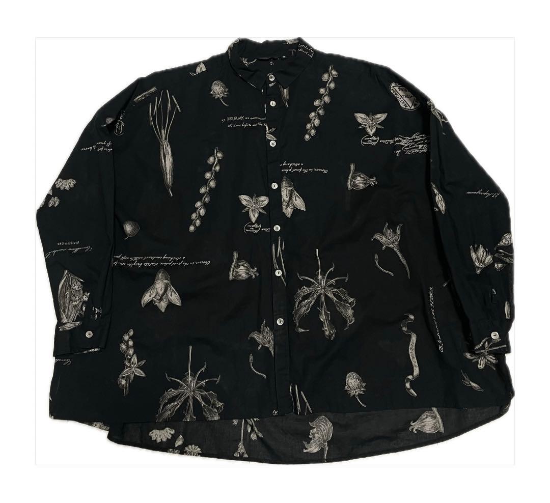 pas de calais プラントグロウスプリント ブラウス