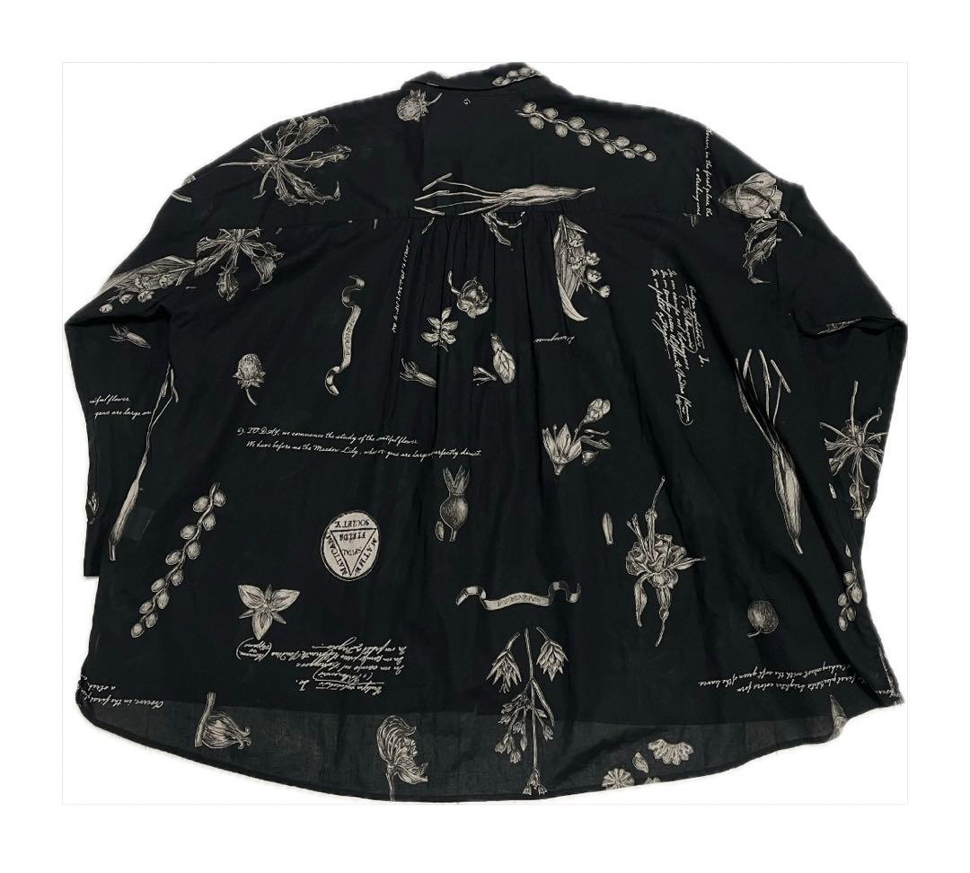 pas de calais プラントグロウスプリント ブラウス