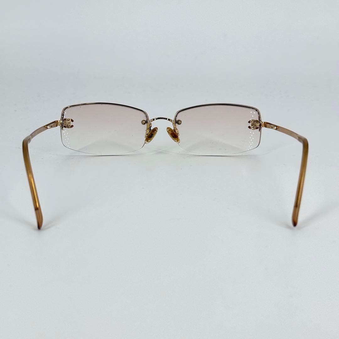 CHANEL サングラス 4093-B リムレス y2k メガネ ゴールド
